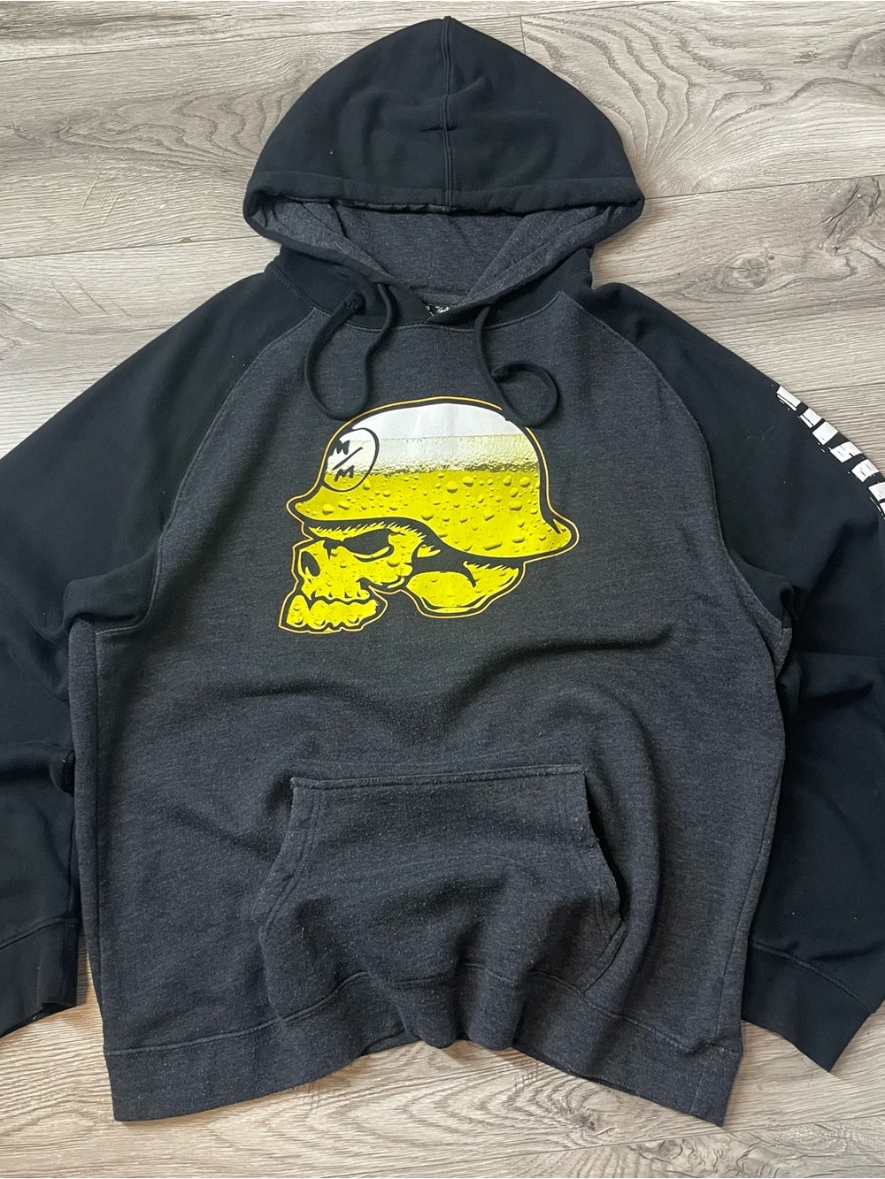 Metal Mulisha Black & Yellow Skull Hoodie